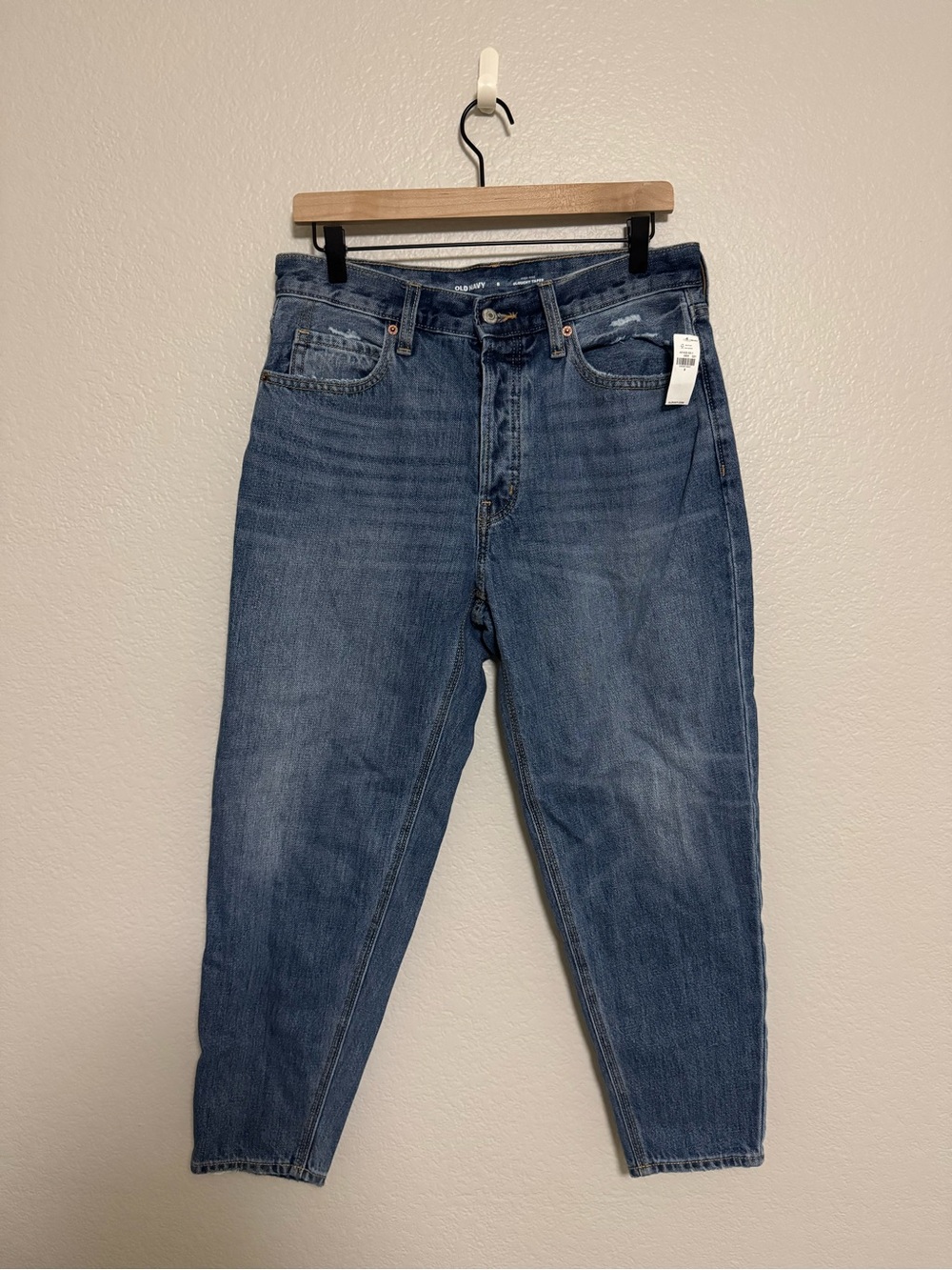 High-Rise Slouchy Taper jeans